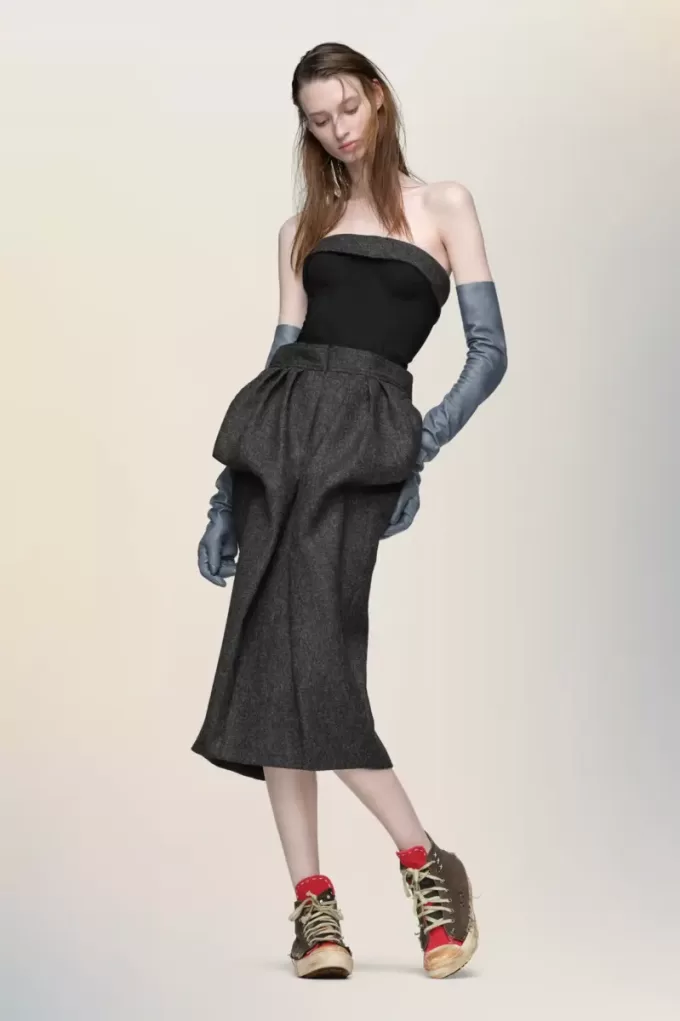 Maison Margiela Wollen bustierjurk
