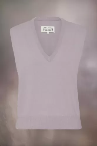 Maison Margiela Wollen gilet met V-hals