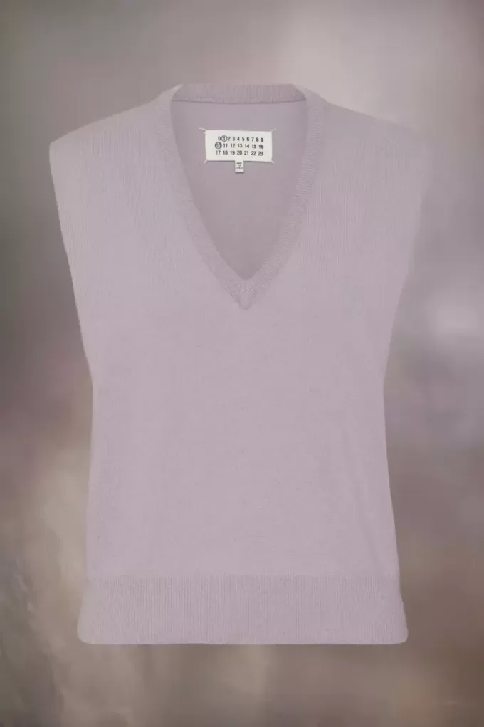 Maison Margiela Wollen gilet met V-hals