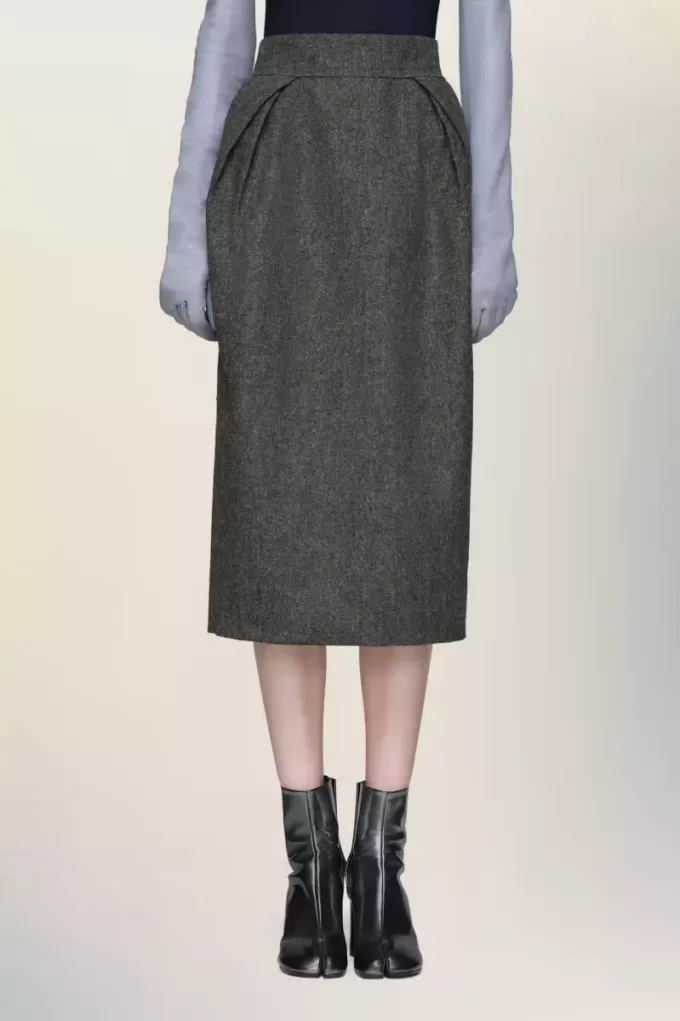 Maison Margiela wollen midi-rok