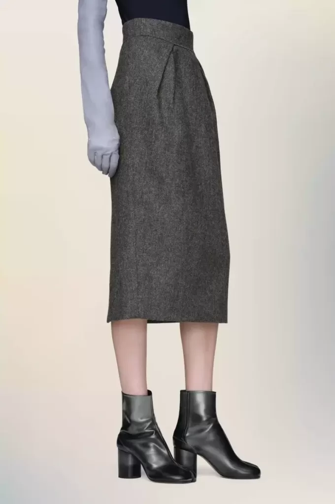 Maison Margiela wollen midi-rok