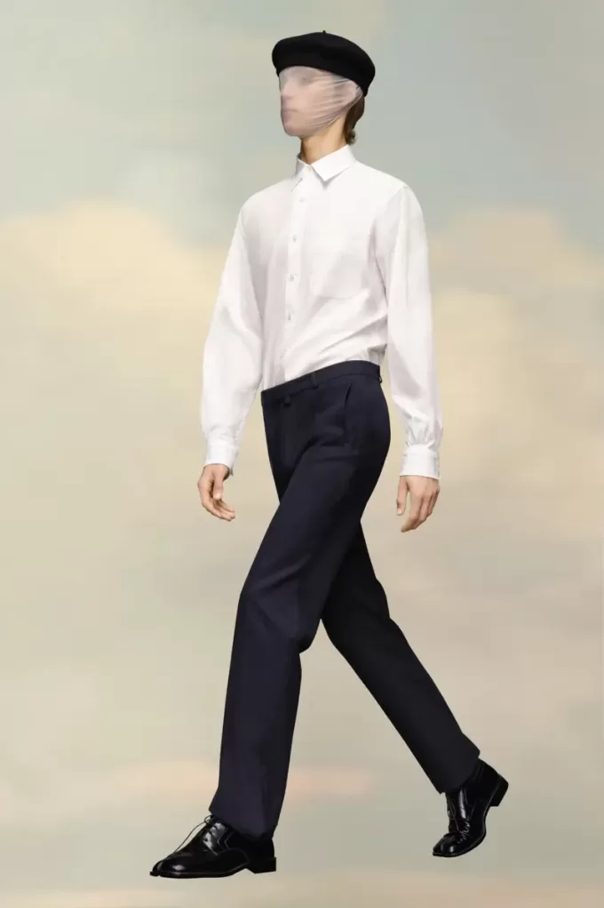 Maison Margiela wollen twill broek