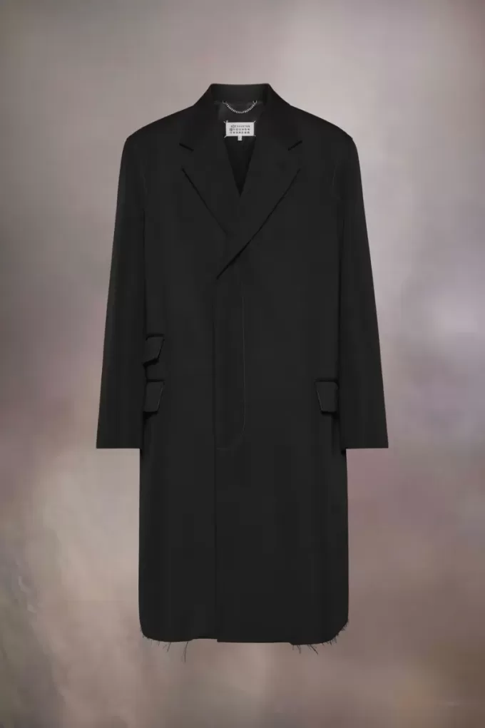 Maison Margiela wollen zijden jas