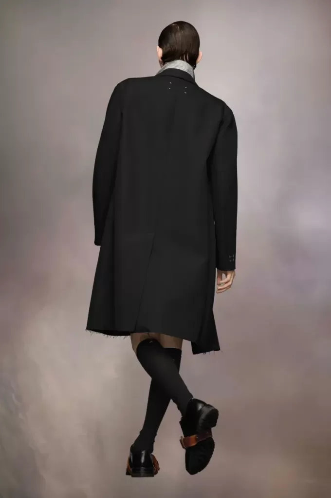 Maison Margiela wollen zijden jas