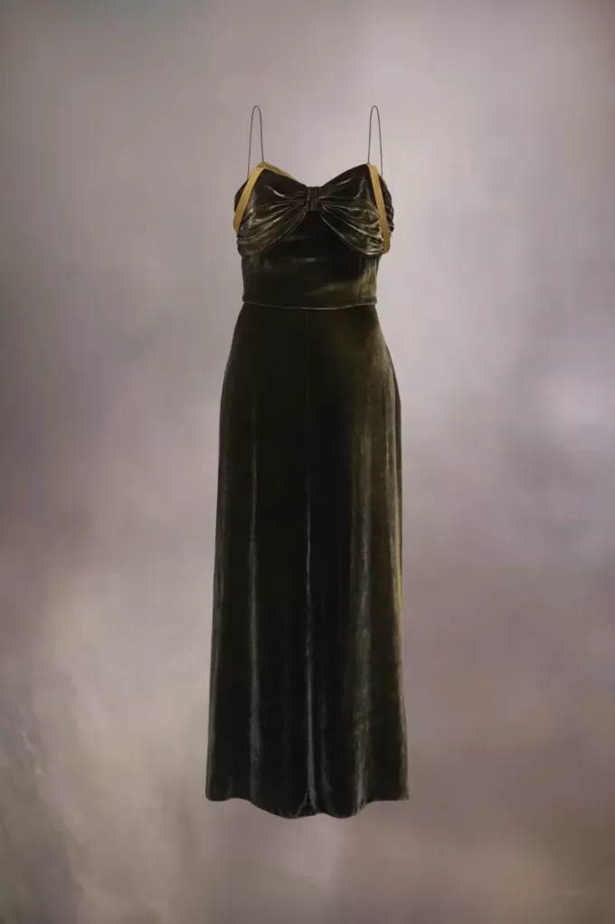 Maison Margiela zijden maxi-jurk