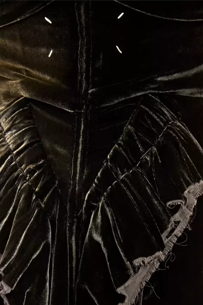 Maison Margiela zijden maxi-jurk
