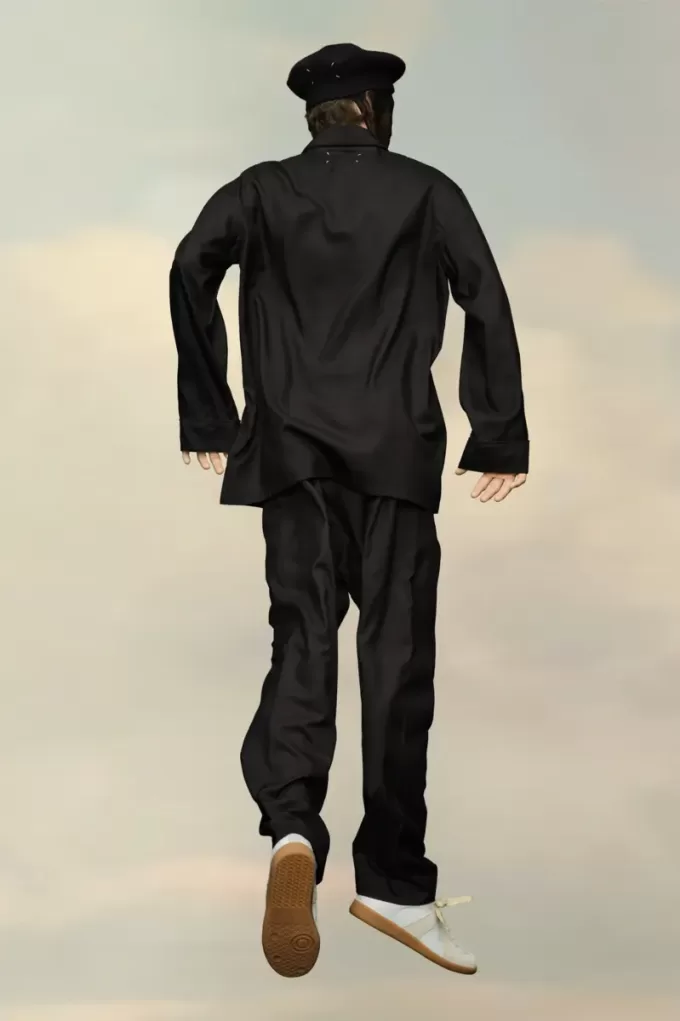 Maison Margiela zijden poplin overhemd
