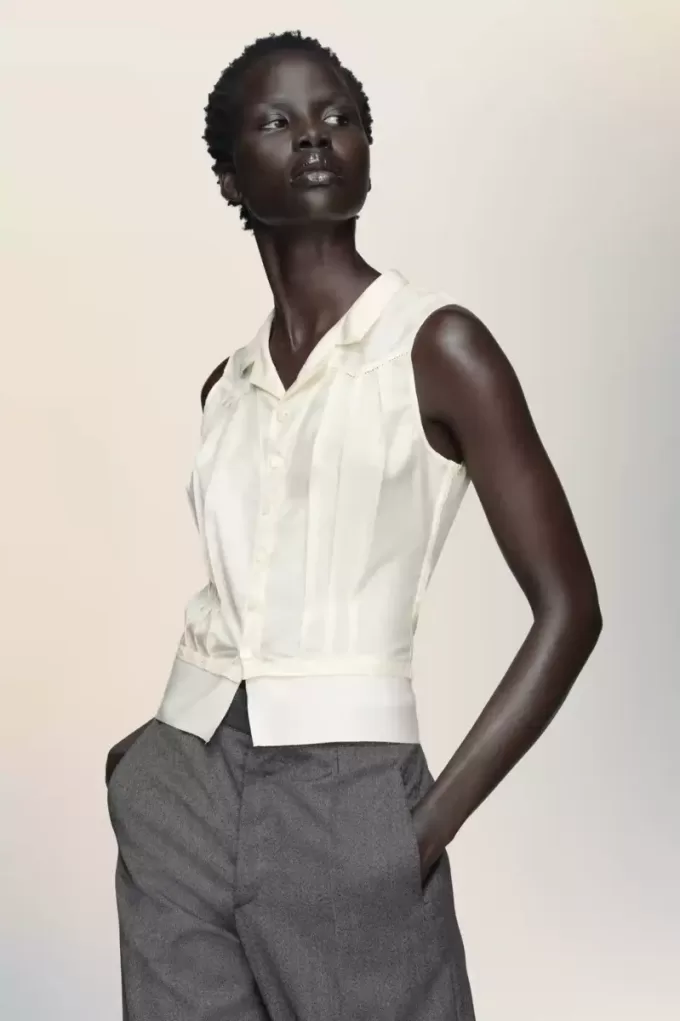 Maison Margiela Zijden top