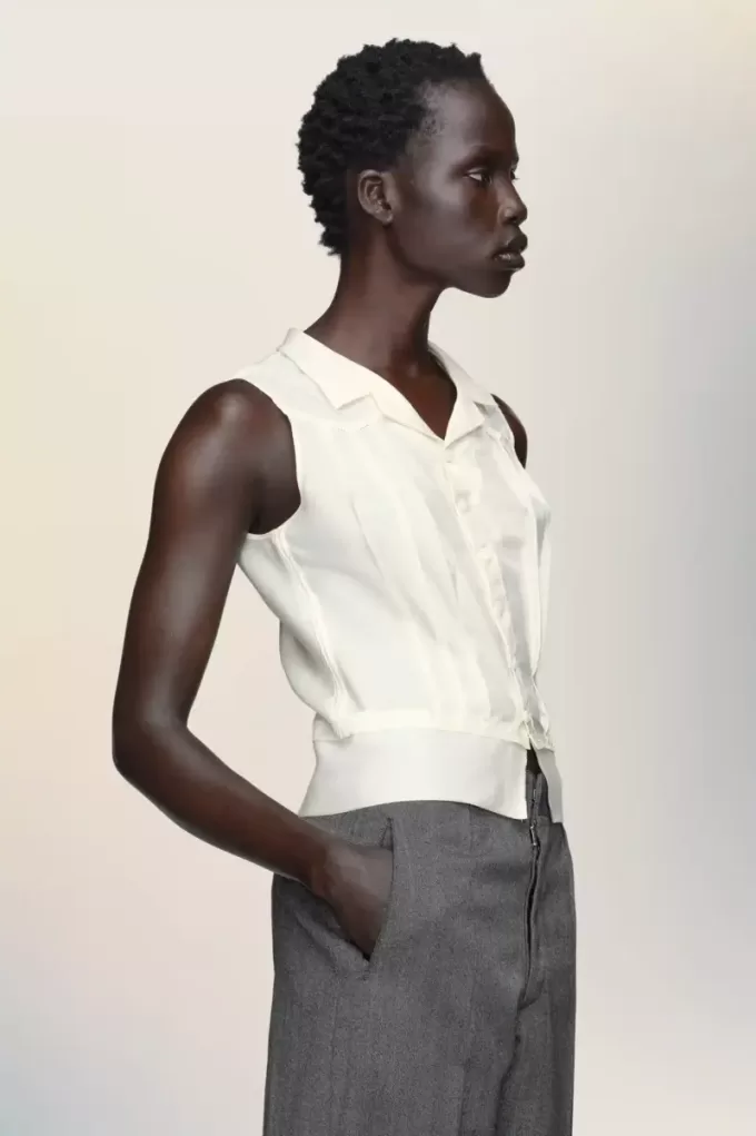 Maison Margiela Zijden top