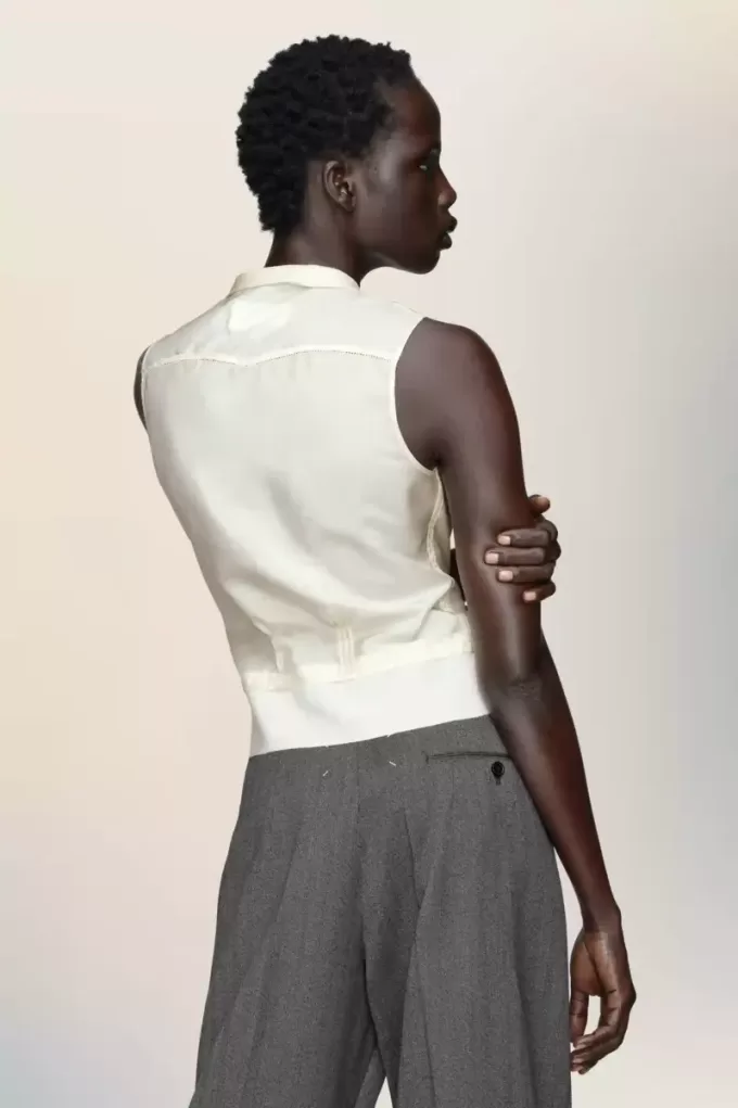 Maison Margiela Zijden top