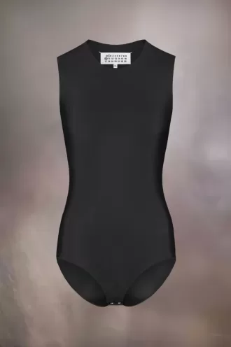 Mouwloos bodysuit van technische jersey