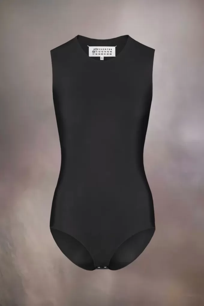 Mouwloos bodysuit van technische jersey
