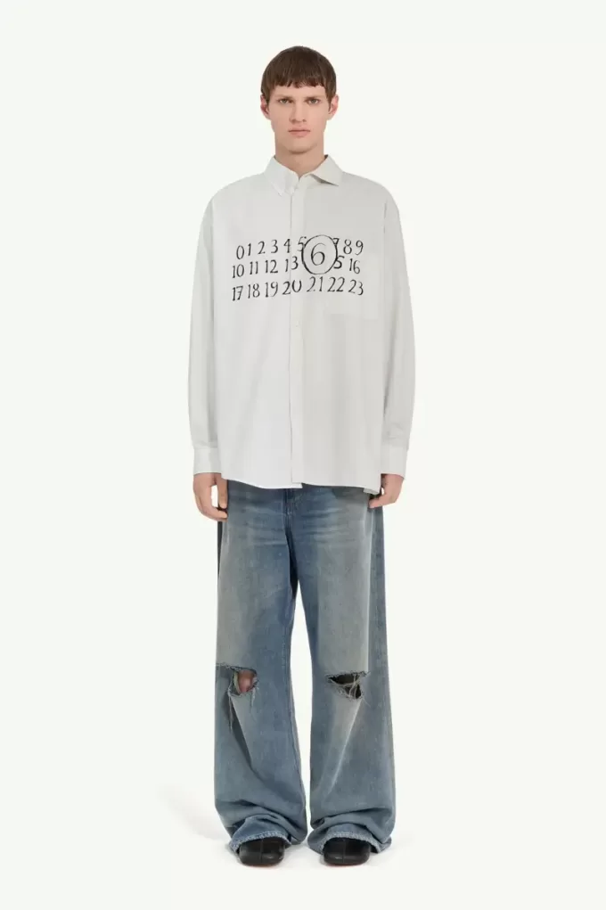 Numeriek asymmetrisch shirt