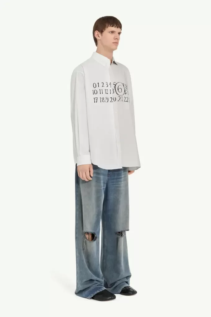 Numeriek asymmetrisch shirt