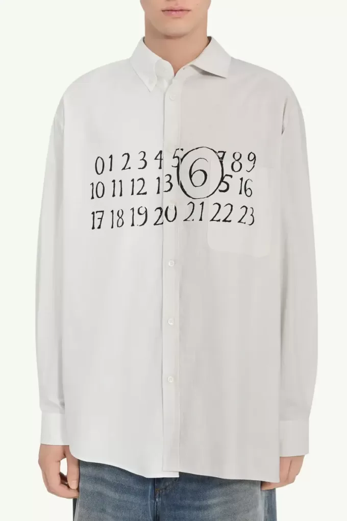 Numeriek asymmetrisch shirt