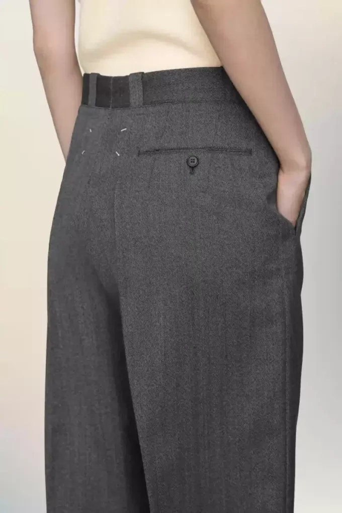 Op maat gemaakte wollen broek