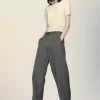 Op maat gemaakte wollen broek