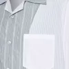 Patchwork krijtstreep shirt