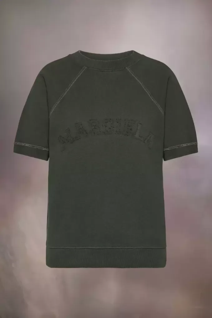 Sweatshirt met korte mouwen