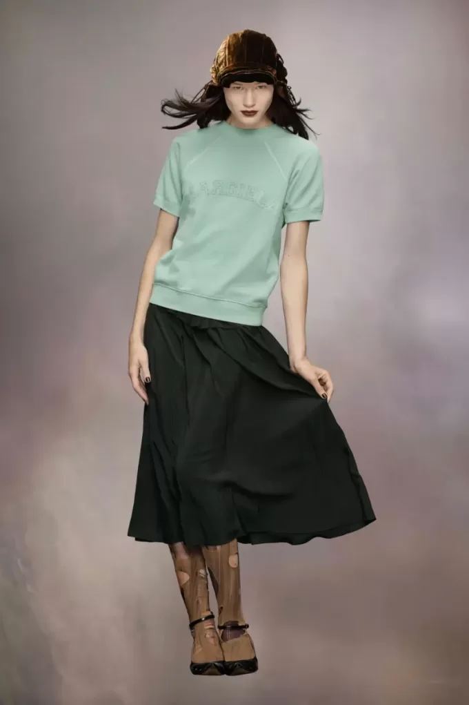 Sweatshirt met korte mouwen