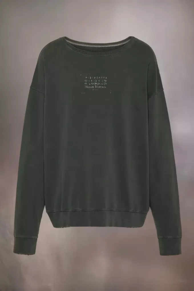 Sweatshirt met stempellogo