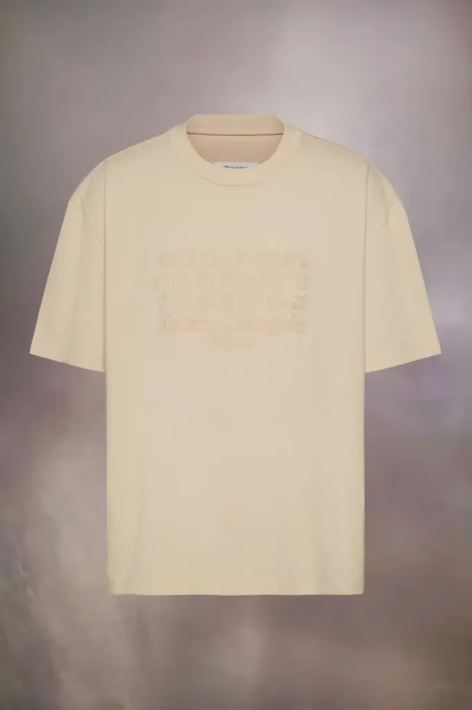 T-shirt met geborduurd logo