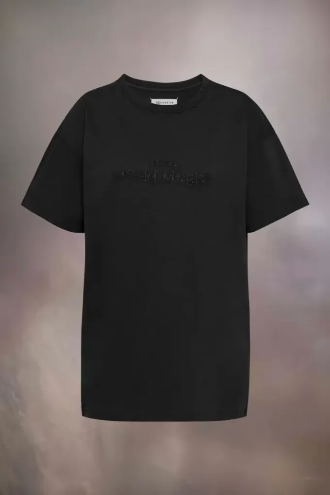T-shirt met geborduurd logo
