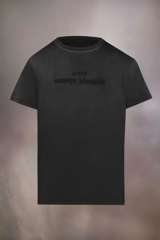 T-shirt met omgekeerd logo
