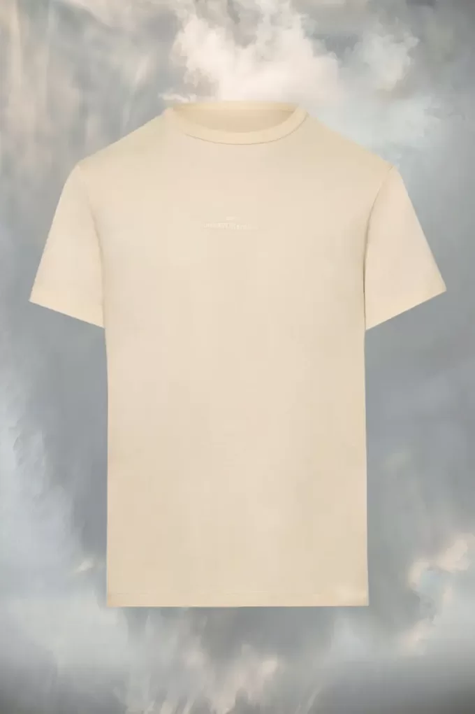 T-shirt met vervormd logo