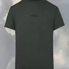 T-shirt met vervormd logo