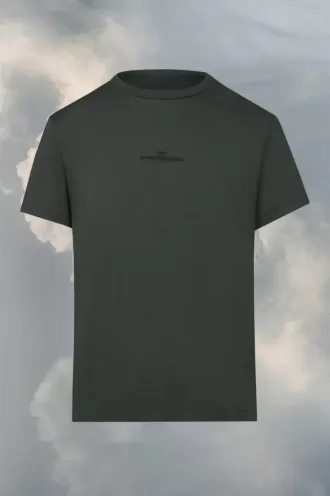 T-shirt met vervormd logo