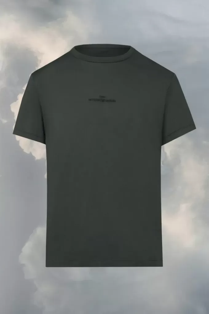 T-shirt met vervormd logo
