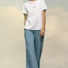 T-shirt met vervormd logo