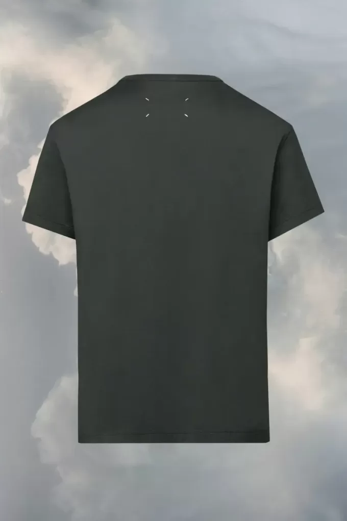 T-shirt met vervormd logo