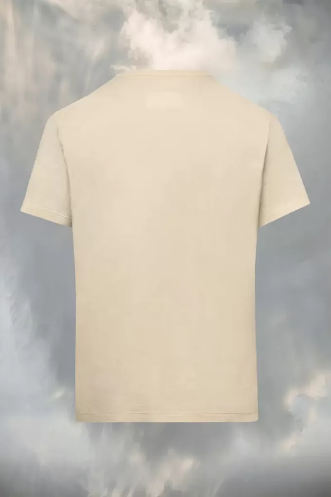T-shirt met vervormd logo