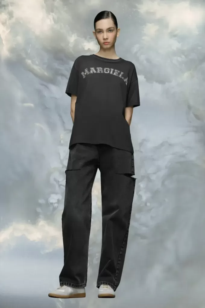 T-shirt van katoenen jersey met logo