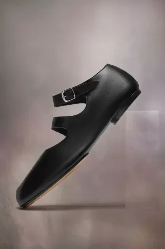 Tabi kalfsleren ballerina’s