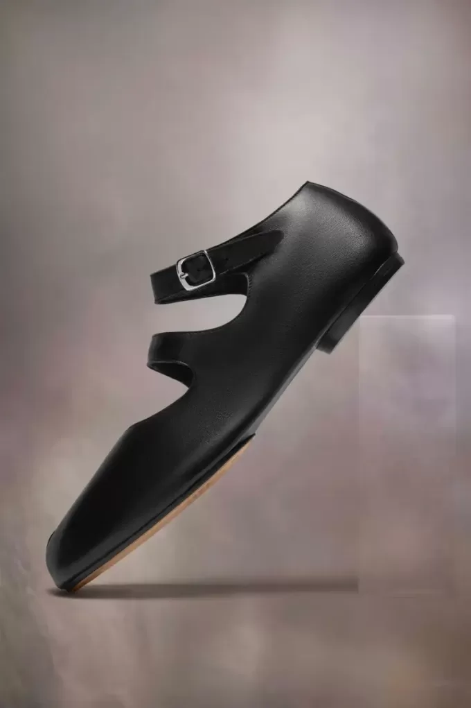 Tabi kalfsleren ballerina’s