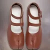 Tabi kalfsleren ballerina’s