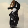 Tabi leren sandalen