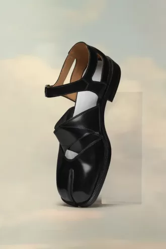 Tabi leren sandalen