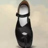 Tabi leren sandalen