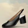 Tabi leren slingbackschoenen