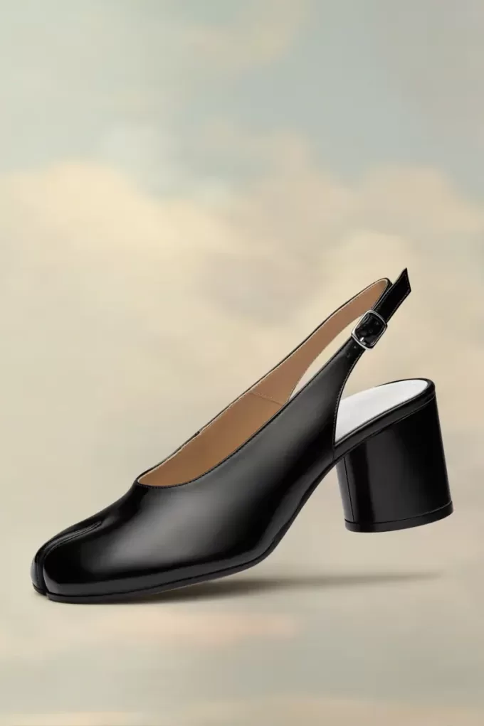 Tabi leren slingbackschoenen