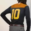 Varsity-t-shirt met lange mouwen