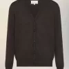 Wollen vest met elleboogstuk