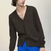Wollen vest met elleboogstuk