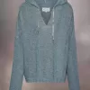 Zomer kin gebreide hoodie