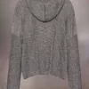 Zomer kin gebreide hoodie