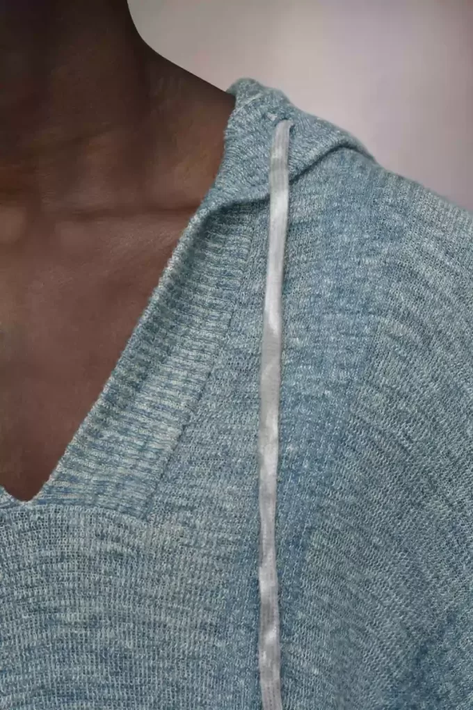 Zomer kin gebreide hoodie